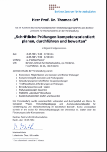 Schriftliche Prüfungen kompetenzorientiert planen, durchführen und bewerten