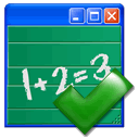 Icon eines Tests mit OK-Symbol